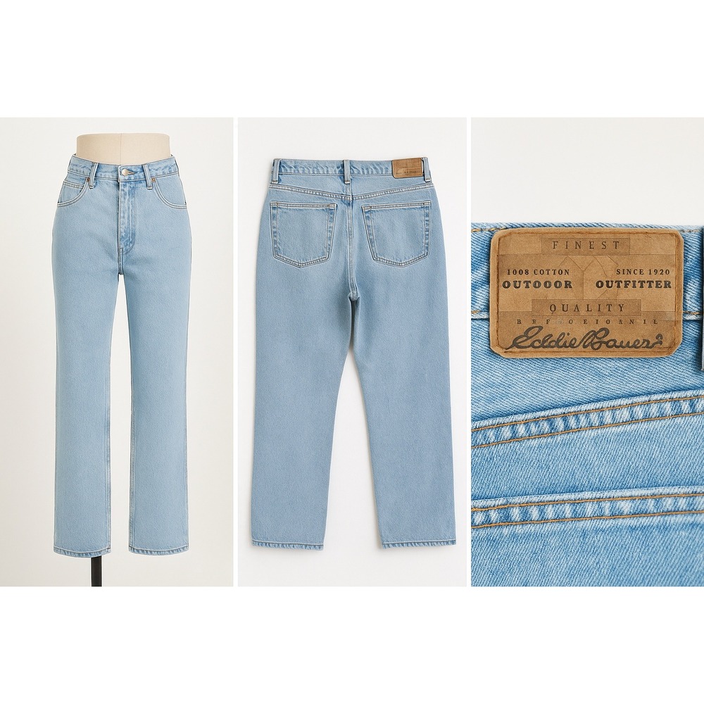 Eddie Bauer Classic Fit Men’s Jeans | 36x36 | USA Made Light Wash